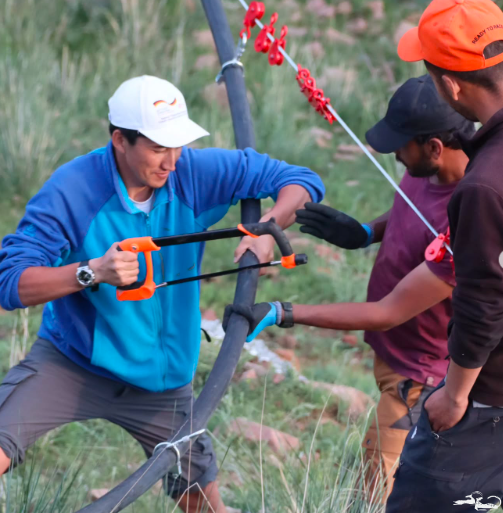 The Ilbirs Foundation participated in the construction of artificial ice reservoir systems in Kyrgyzstan.